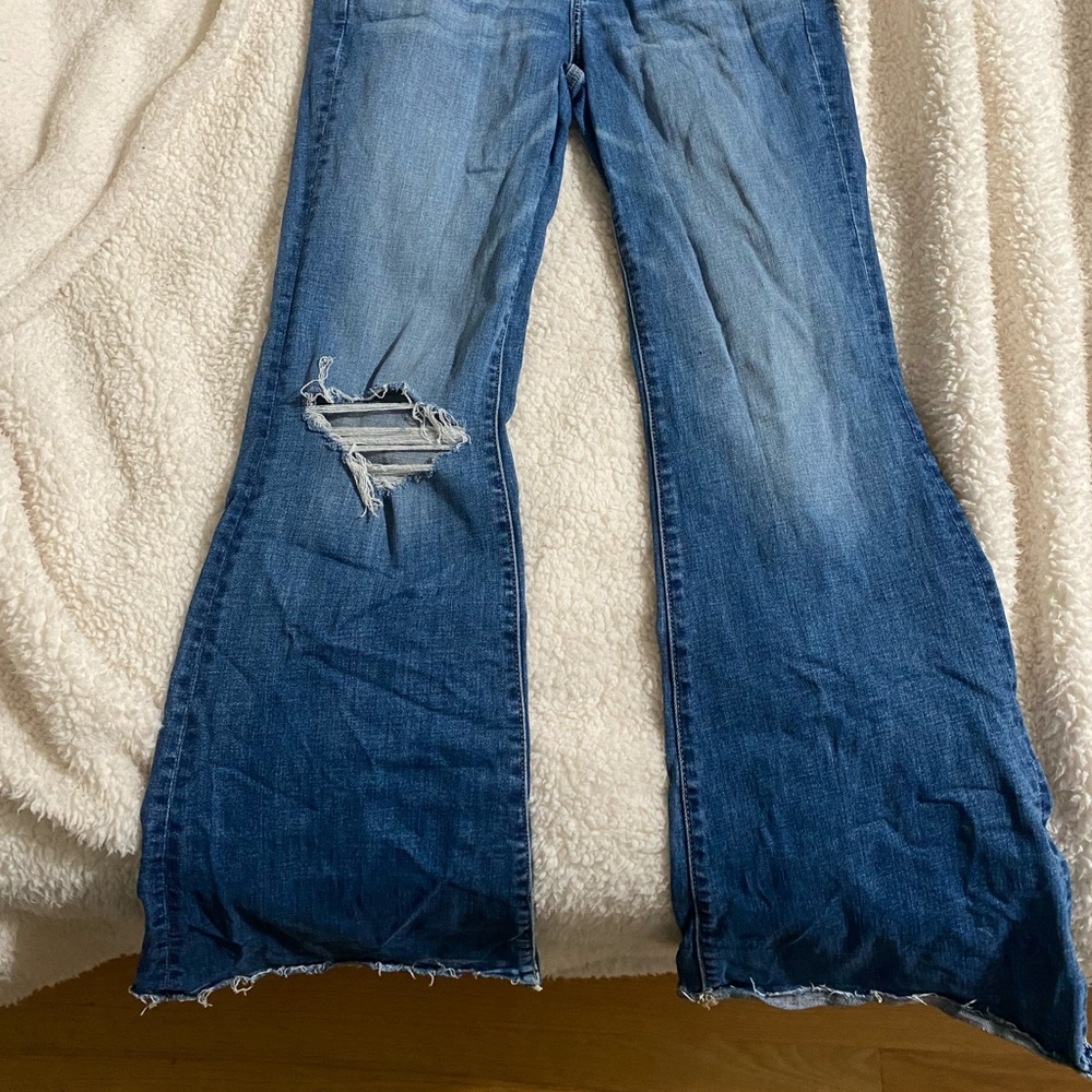american eagle fit and flare jeans